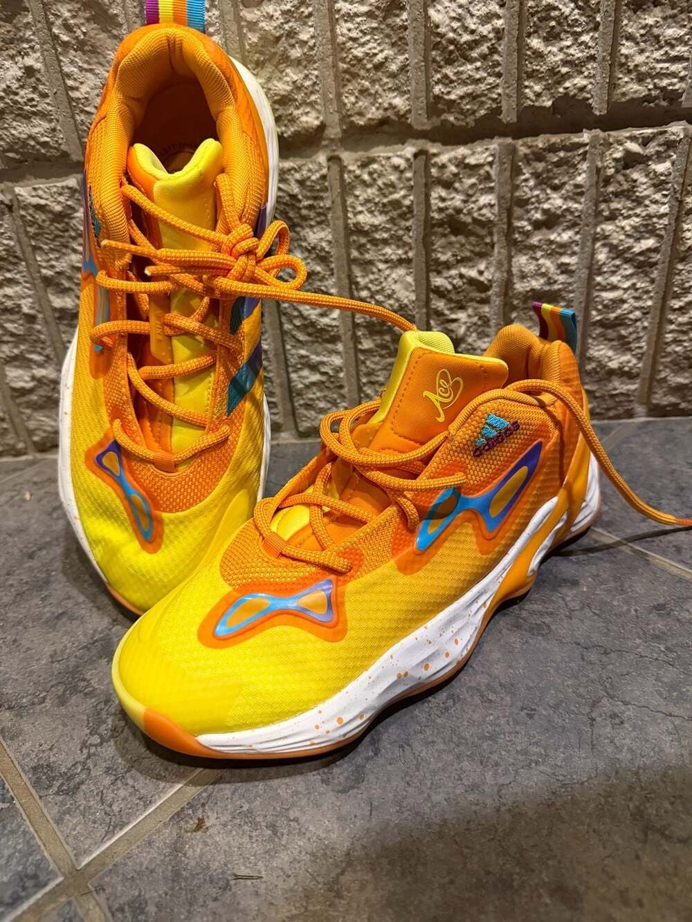 Adidas Candace Parker x Exhibit A Tennessee Orange Basketball Sneakers